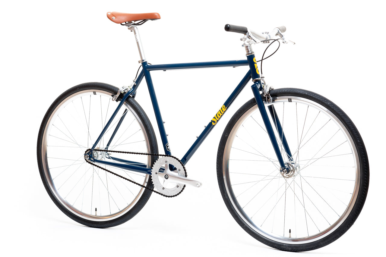 4130 - Navy / Gold – (Fixed Gear / Single-Speed) - Cycleson